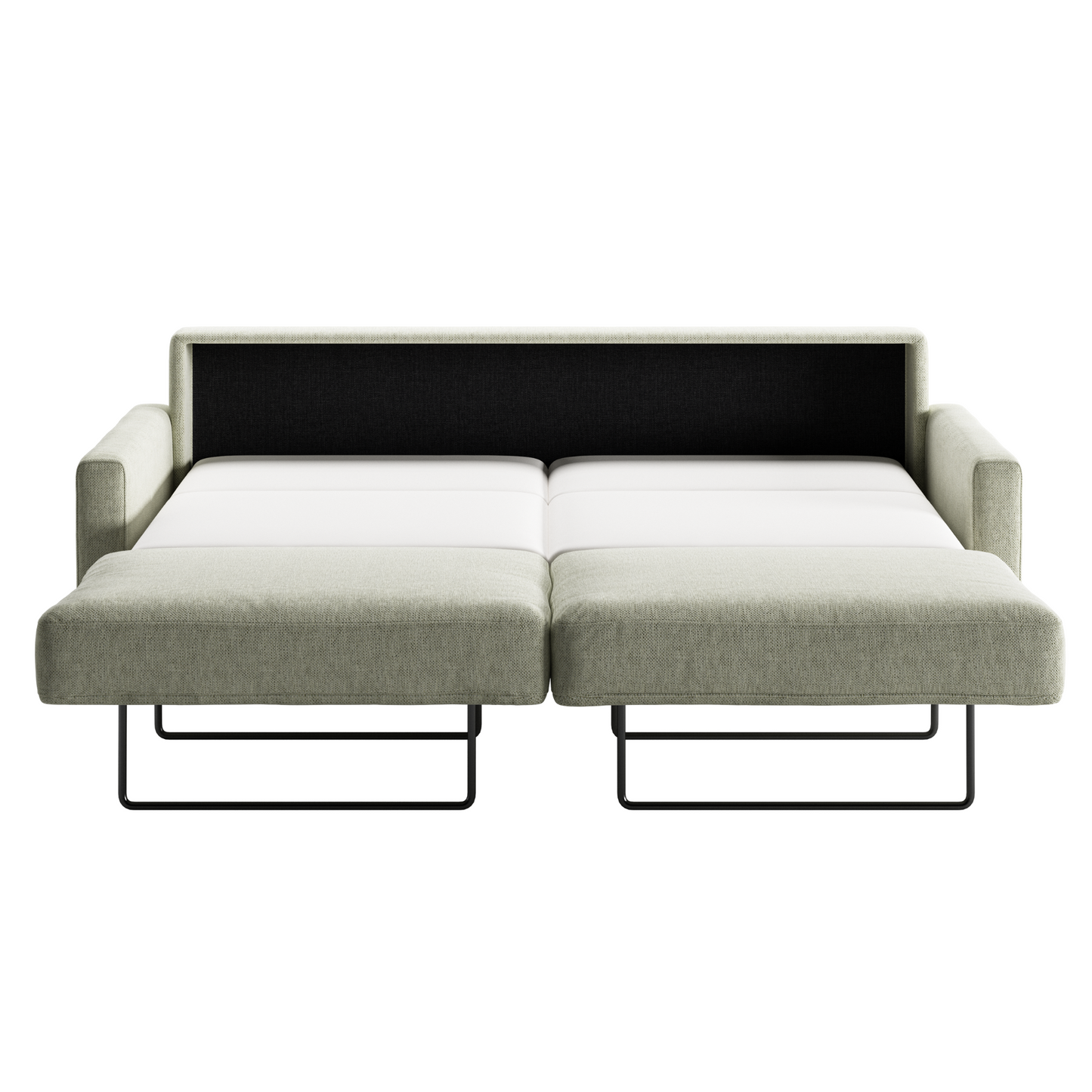 Luonto Nico King Sleeper Sofa Quick Ship Program Loule 616 Fabric (beige) with Open Sleeper