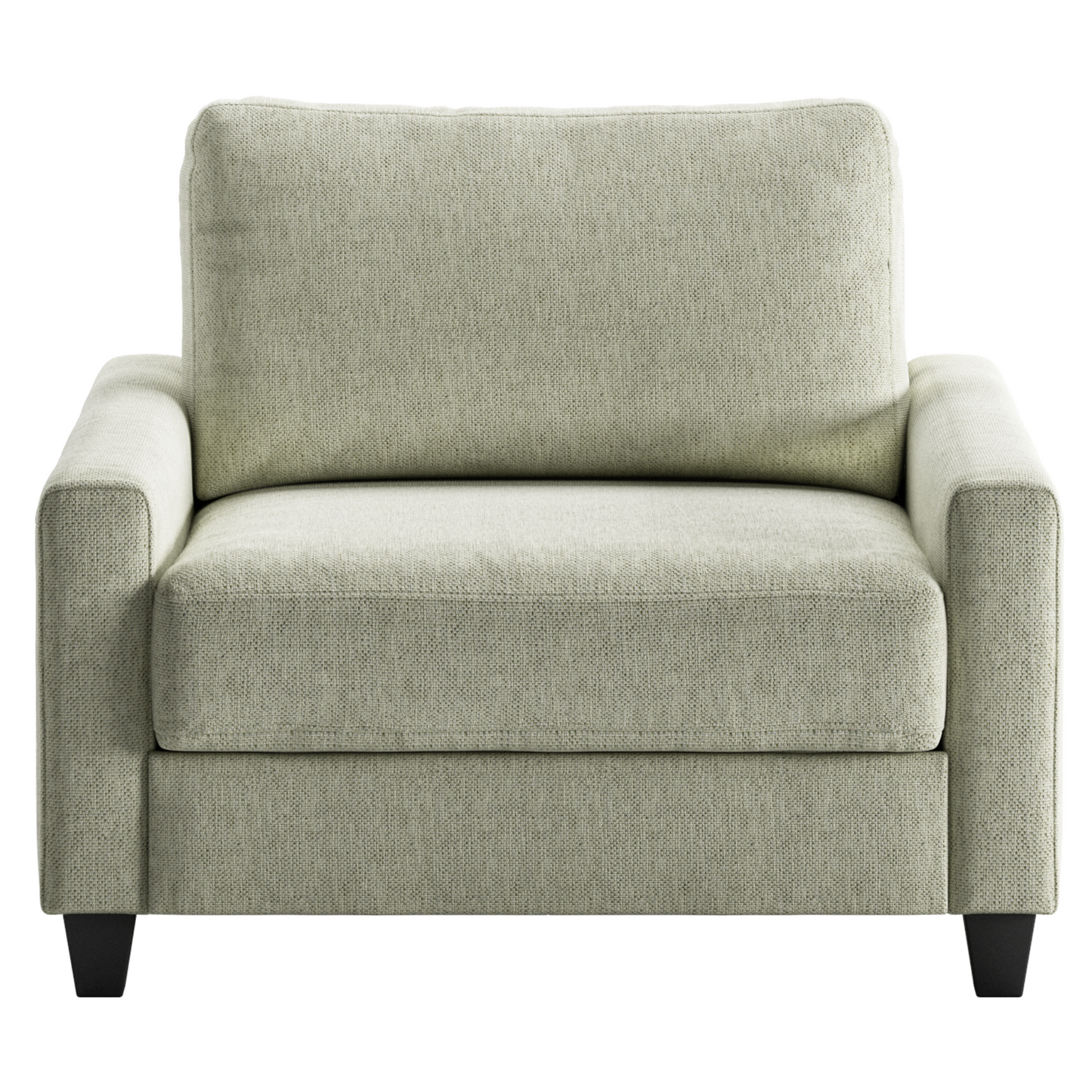 Luonto Nico Sleeper Sofa Quick Ship Program in Wood Leg Loule 616 Fabric (beige)