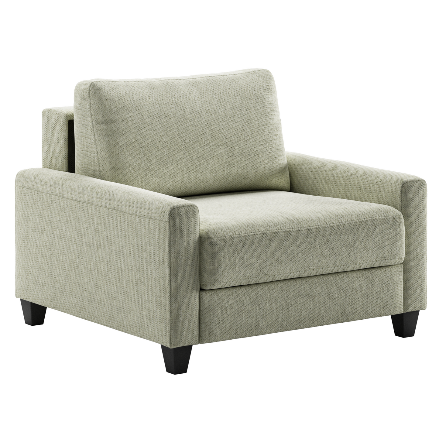 Luonto Nico Sleeper Sofa Quick Ship Program in Wood Leg Loule 616 Fabric (beige)