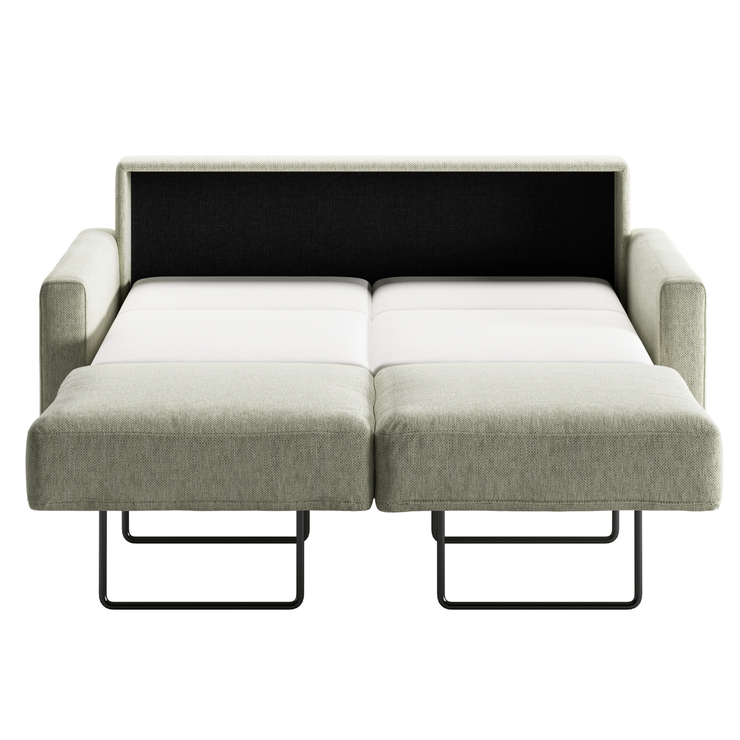 Luonto Nico Sleeper Sofa Quick Ship Program Open Sleeper in Loule 616 Fabric (beige)