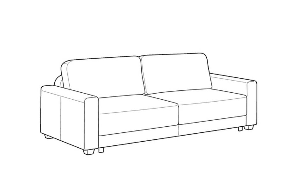 Custom Luonto Belton Sleeper Sofa with Level Function