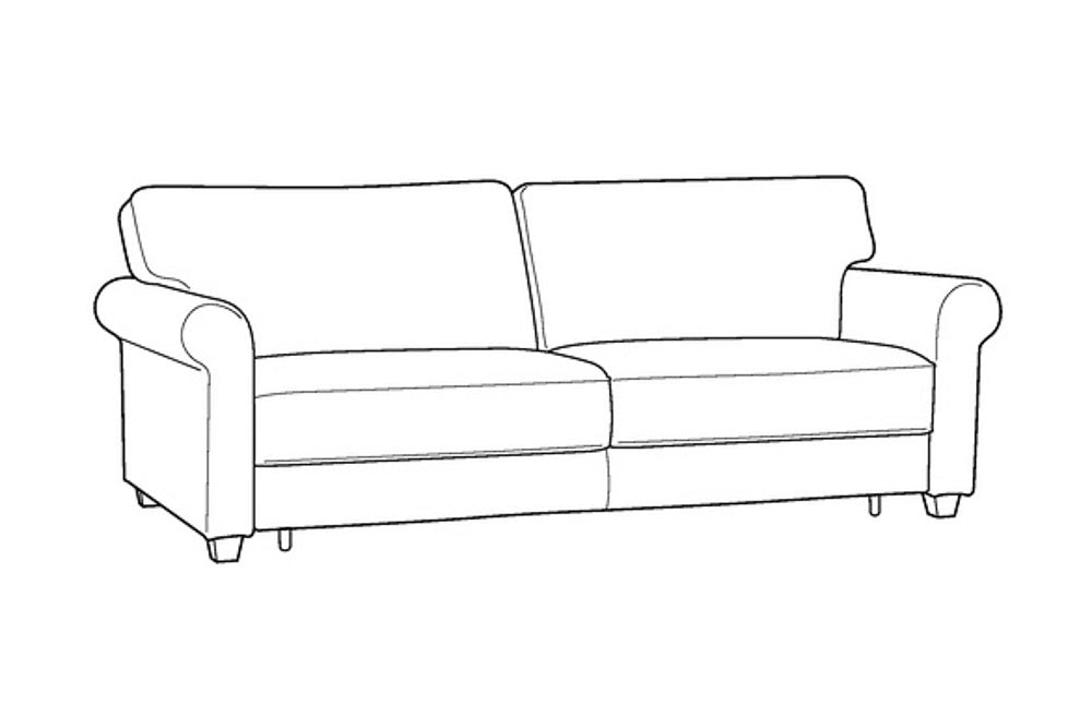 Custom Luonto Casey Sleeper Sofa with Hybrid Function