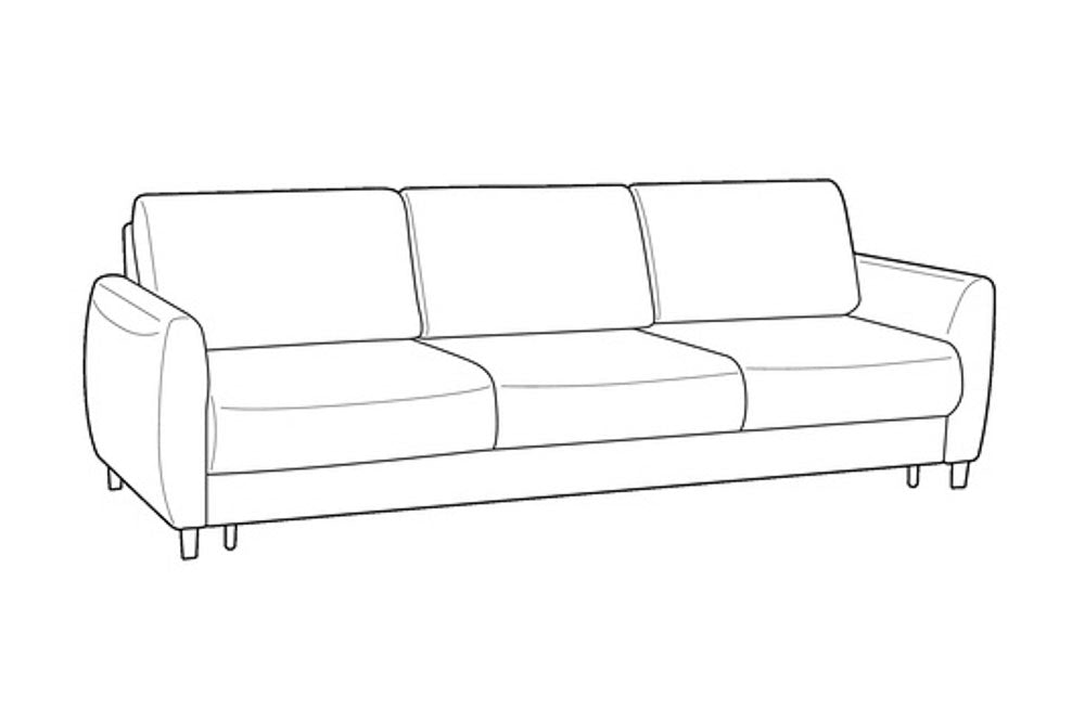 Custom Luonto Delta Reversible Chaise Sleeper with Flip Function