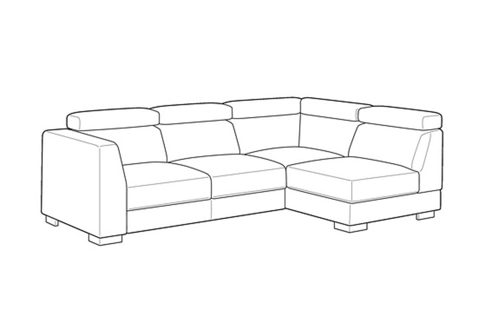 Custom Luonto Halti Sectional Sleeper with Move Function