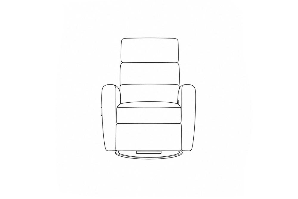 Custom Luonto Sloped Recliner with Recliner Function