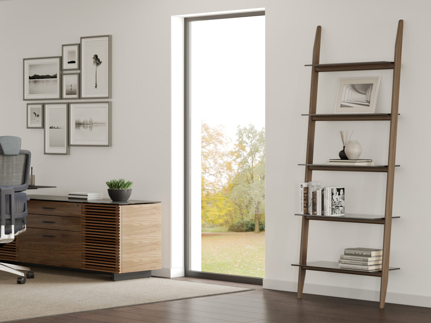 BDI 5702 Stiletto Double Leaning Shelf