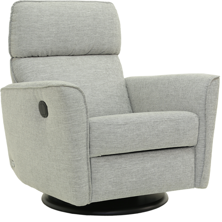 Luonto Welted Arm Gliding Recliner with Swivel Base