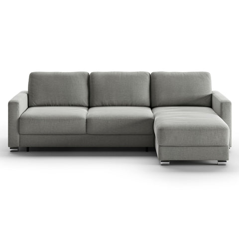 Luonto Hampton Queen Sectional Chaise Sofabed in Fabric Rodeo 104 with a Hybrid Mechanism