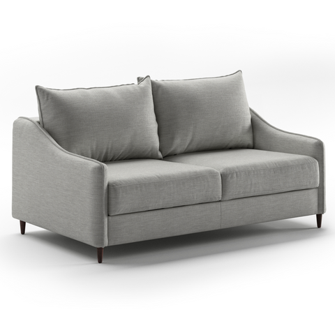 Luonto Ethos Queen Sleeper Sofa Quick Ship Program Oliver 173 (Light Grey) With Wood Feet Side View