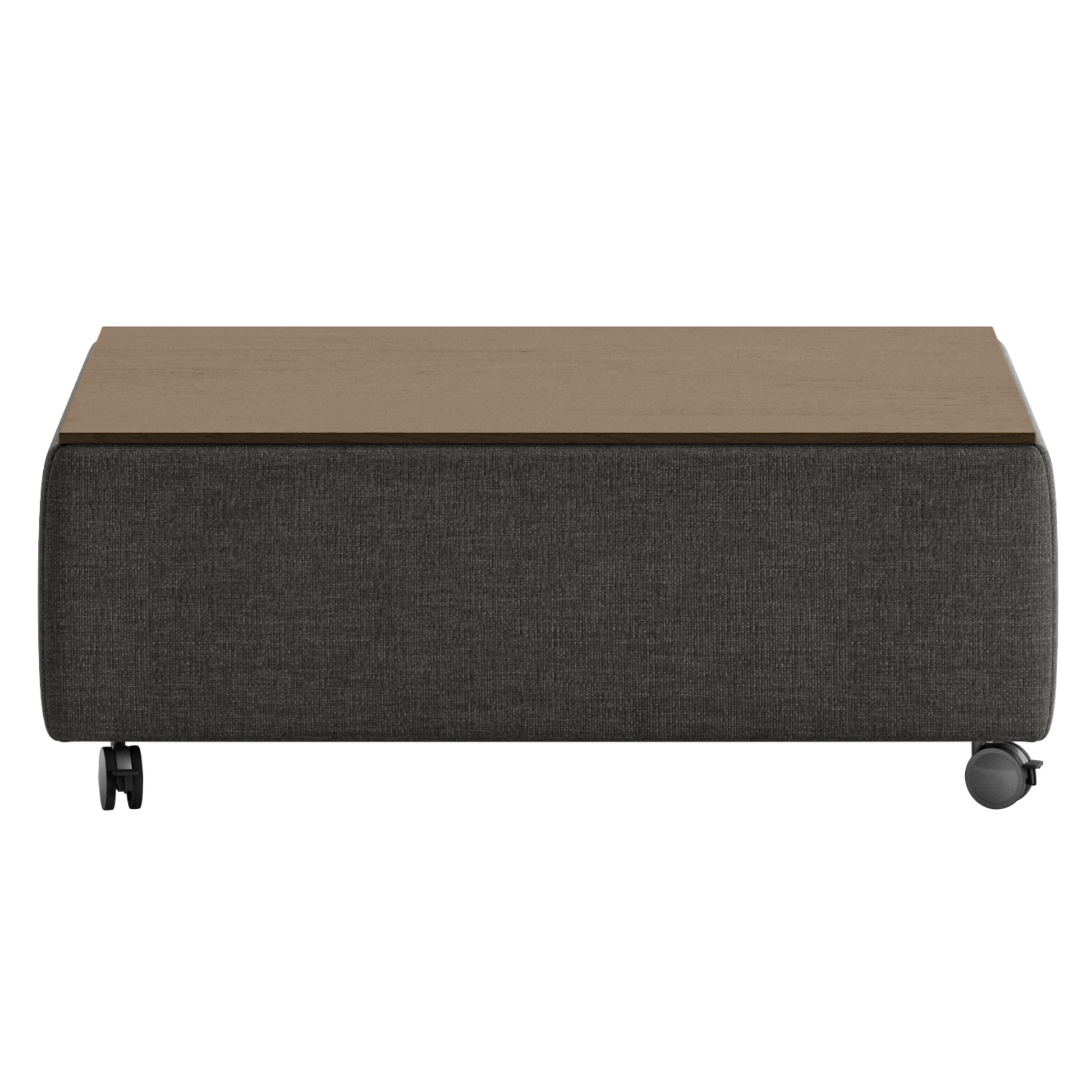 Luonto Functional Coffee Table Quick Ship Program Oliver 515 (Grey/Black) Closed Front View
