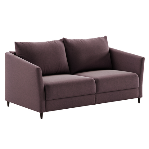 Luonto Erika Full Queen Loveseat Sleeper Sofa Quick Ship Program in Luna 29 Fabric (hortensia purple) 