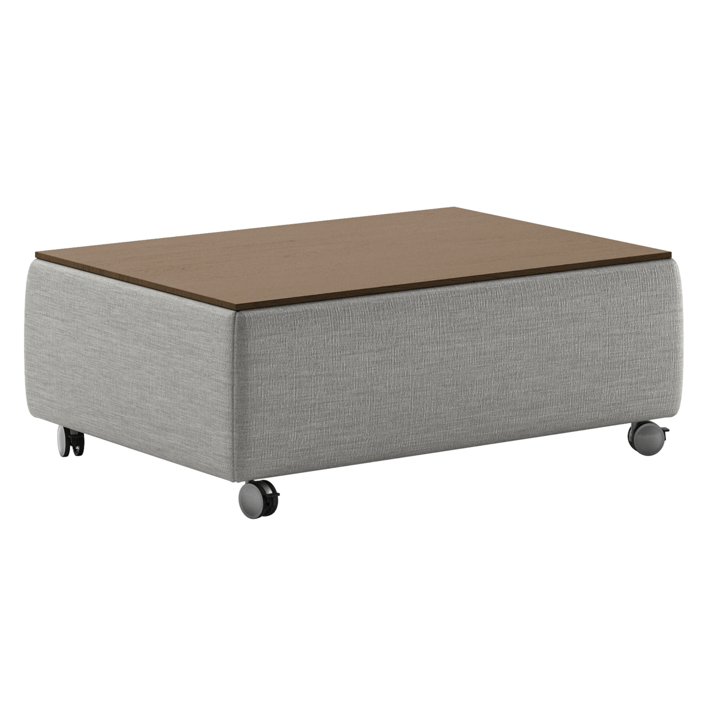 Luonto Functional Coffee Table Quick Ship Program Oliver 173 (Light Grey) Closed Side View