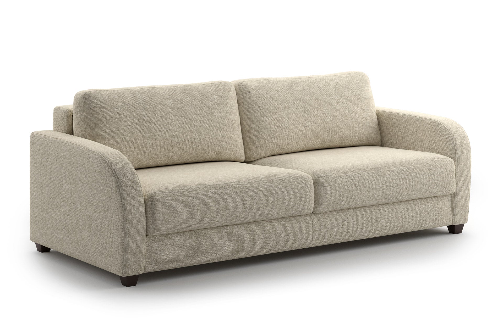Luonto Aspen Sleeper Sofa - King in Lea 01 - Closed - angle view