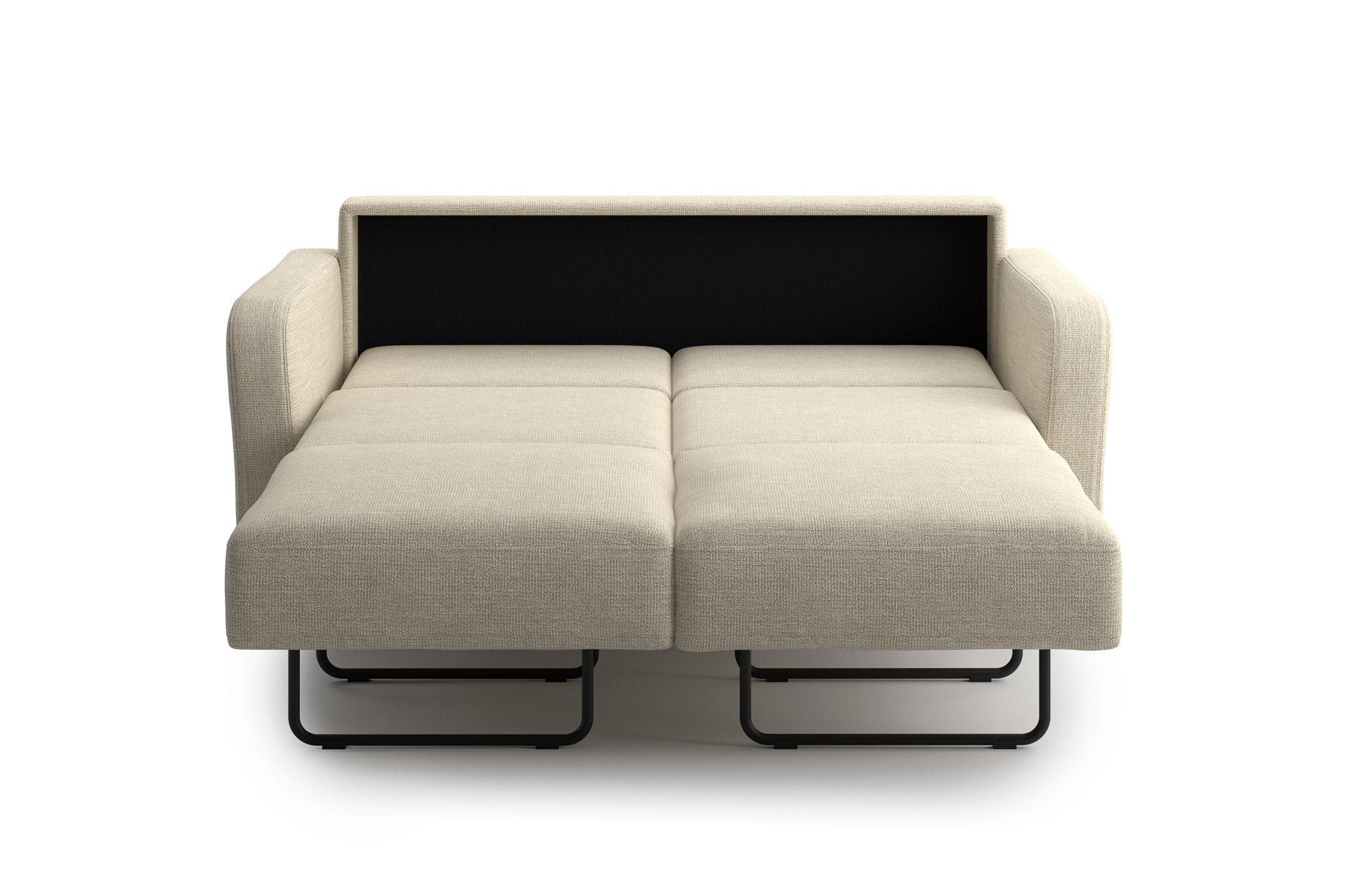 Luonto Aspen Sleeper Sofa - Queen in Lea 01 - Open - front view