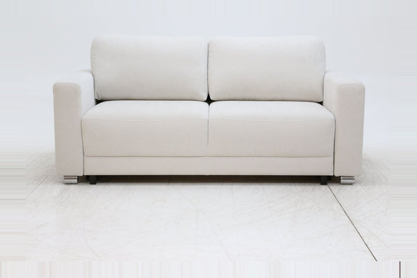 Sleeper: Belton · Size: Queen Manual · Fabric: Cloud 02 · Leg: Chrome