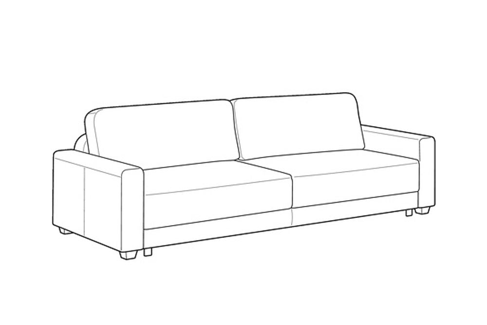 Custom Luonto Belton Sleeper Sofa with Level Function
