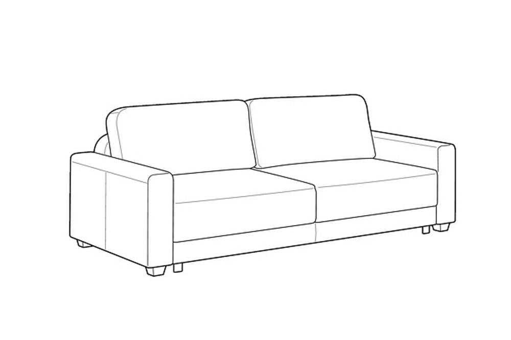 Custom Luonto Belton Sleeper Sofa with Level Function