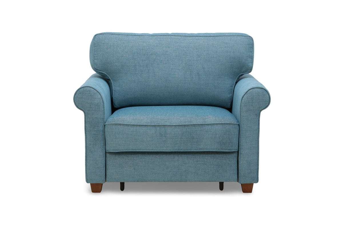 Sleeper: Casey · Size: Cot · Fabric: Naomi 321 · Leg: Walnut