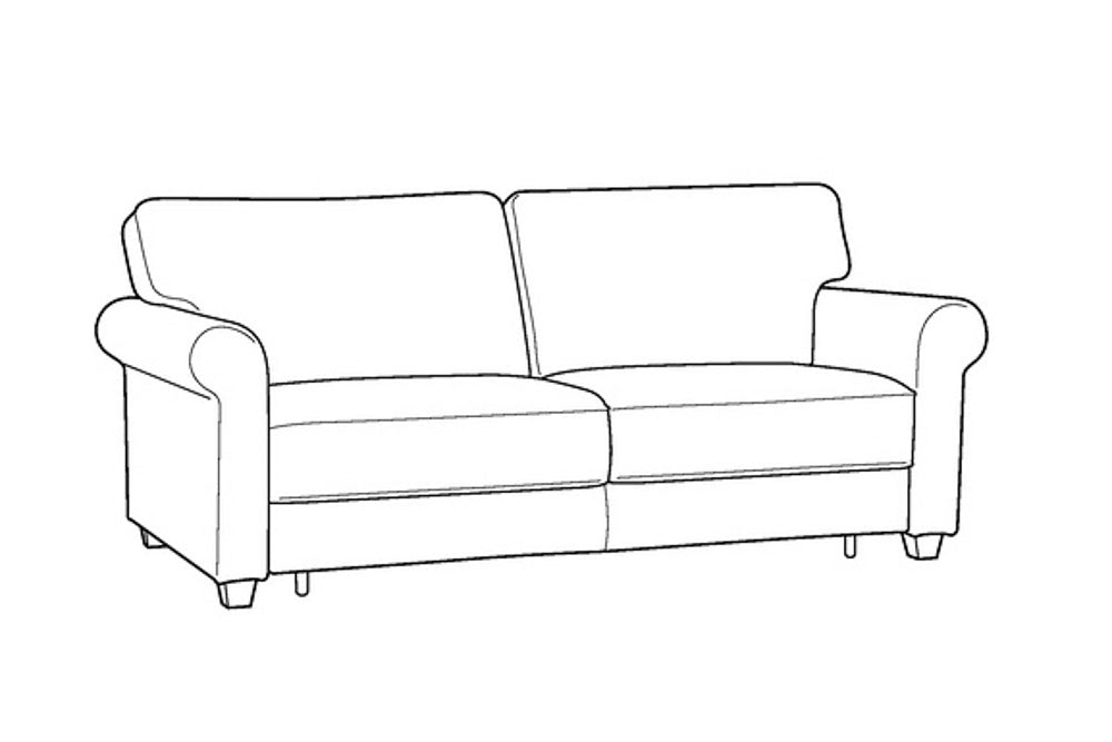 Custom Luonto Casey Sleeper Sofa with Hybrid Function