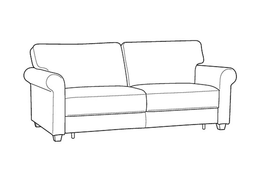 Custom Luonto Casey Sleeper Sofa with Hybrid Function