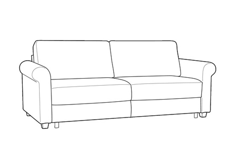Custom Luonto Charleston Sleeper Sofa with Level Function