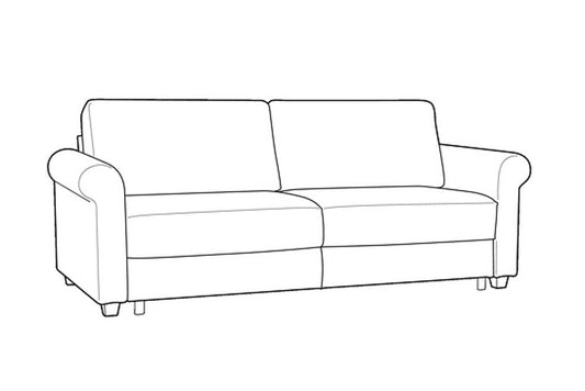 Custom Luonto Charleston Sleeper Sofa with Level Function