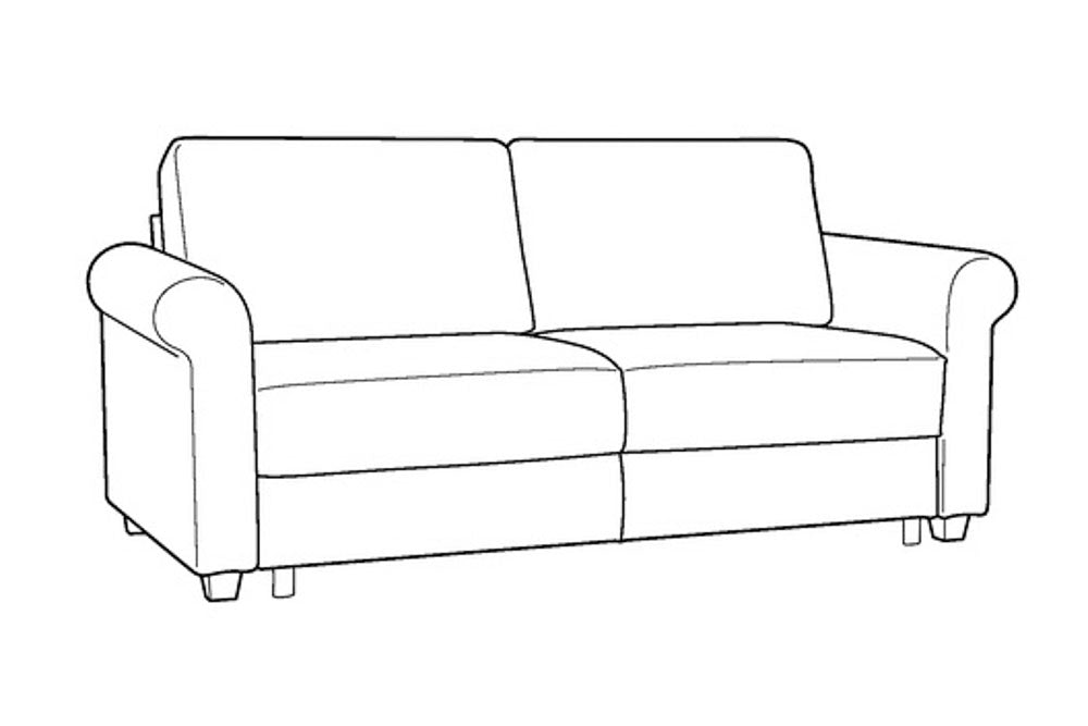Custom Luonto Charleston Sleeper Sofa with Level Function