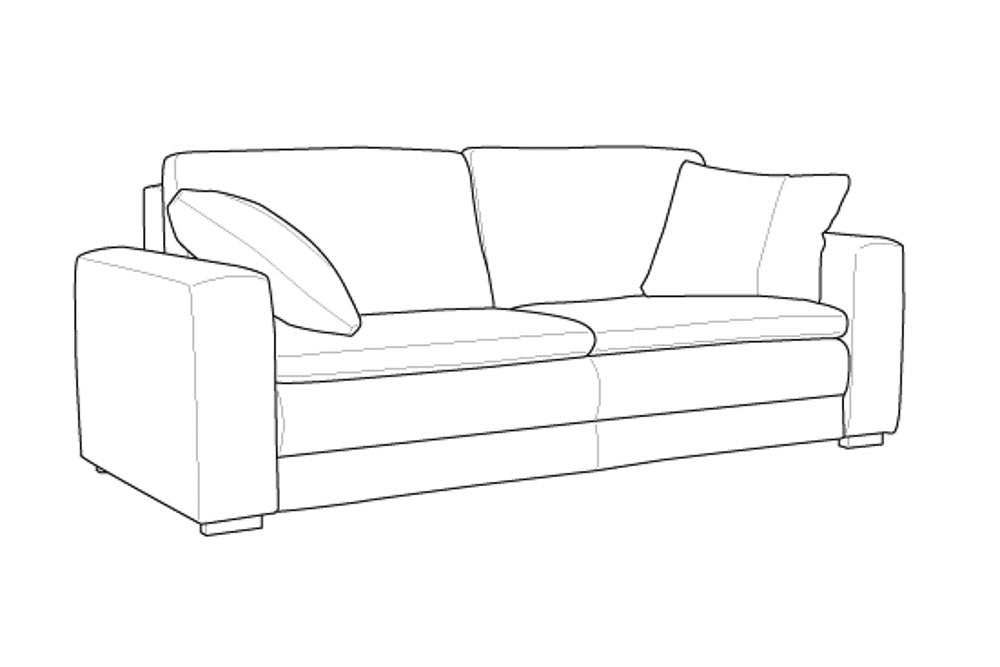 Custom Luonto Cove Sleeper Sofa with Hybrid Deluxe Function