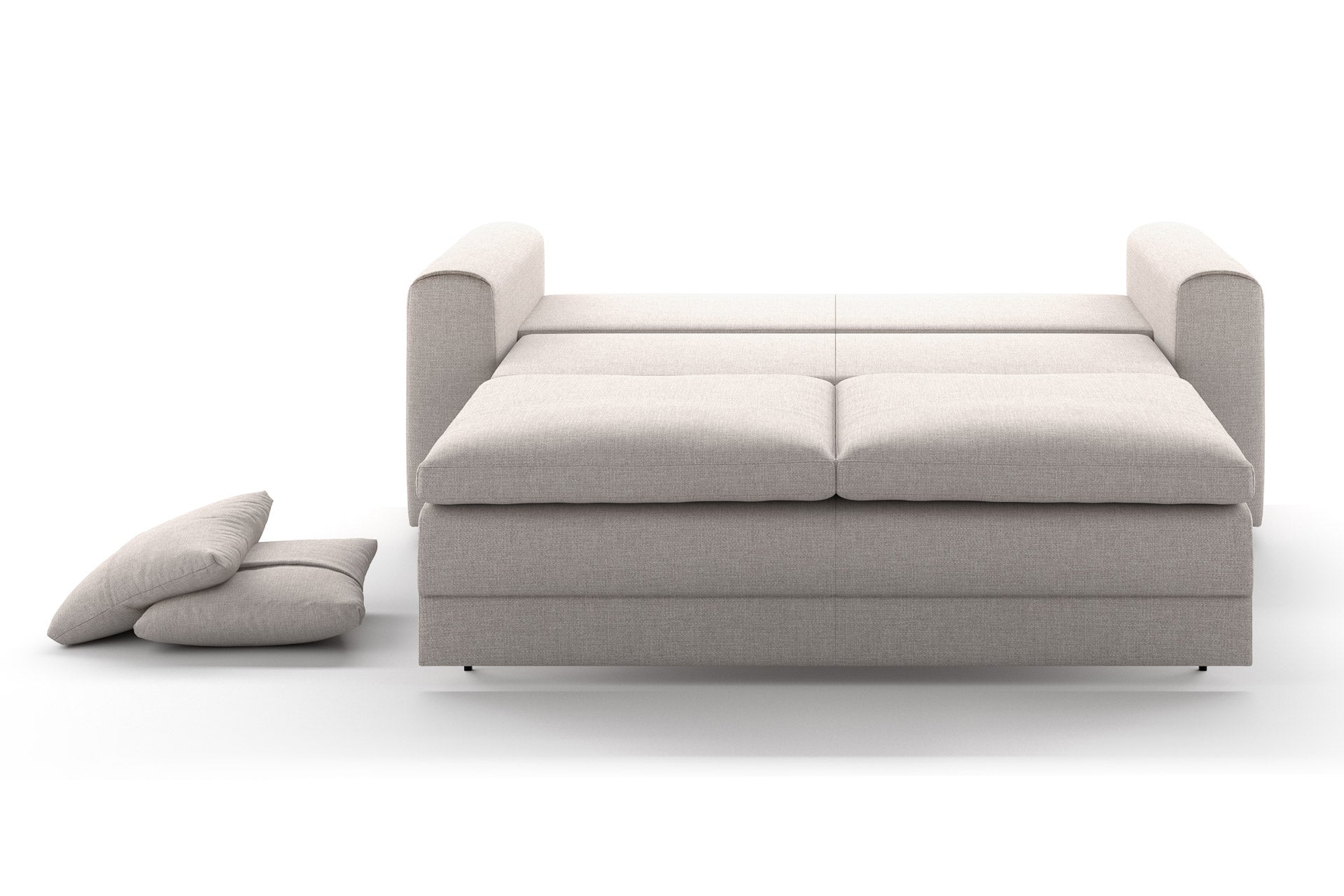 Luonto Cove Sleeper Sofa - Queen in Oasis 01 - Open - front view