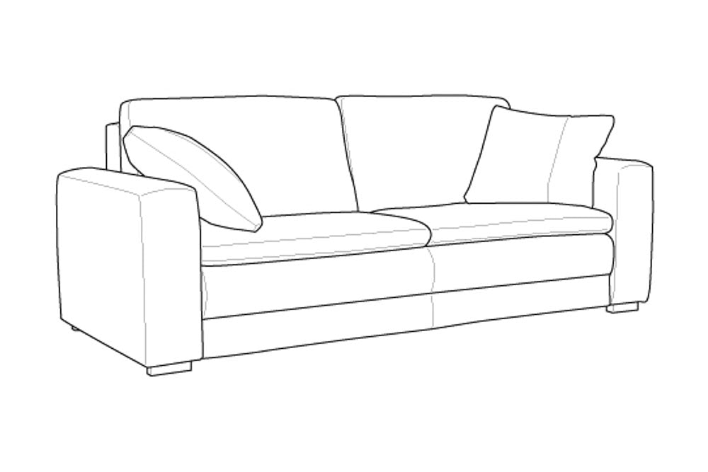 Custom Luonto Cove Sleeper Sofa with Hybrid Deluxe Function