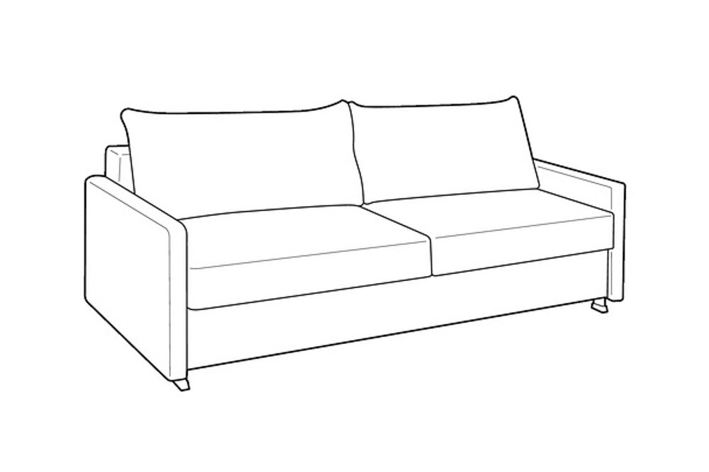 Custom Luonto Elevate Sleeper Sofa with Bunk Bed Function