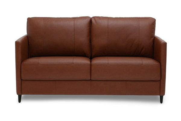 Sleeper: Elfin · Size: Full XL · Fabric: Soft Antique Leather 1609F · Leg: Walnut