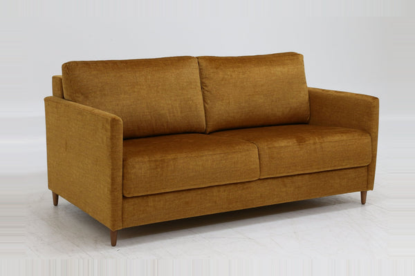 Sleeper: Elfin · Size: Queen · Fabric: Glamour 09 · Leg: Walnut