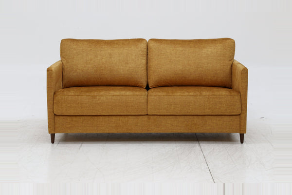 Sleeper: Elfin · Size: Queen · Fabric: Glamour 09 · Leg: Walnut