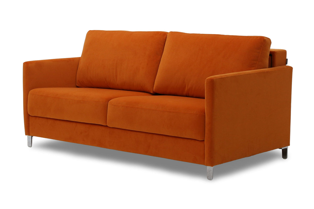 Sleeper: Elfin · Size: Queen · Fabric: Megan 31 · Leg: Chrome