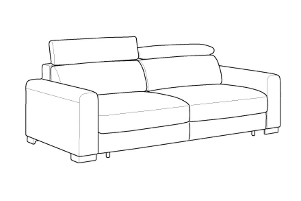 Custom Luonto Elliot Sleeper Sofa with Hybrid Deluxe Function