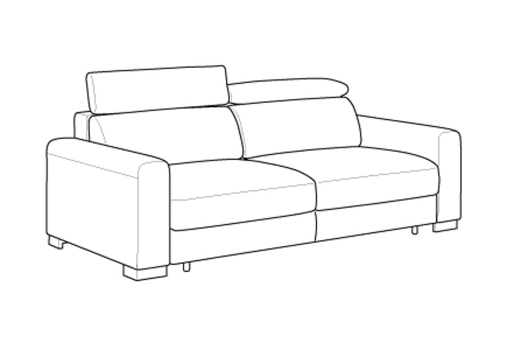Custom Luonto Elliot Sleeper Sofa with Hybrid Deluxe Function