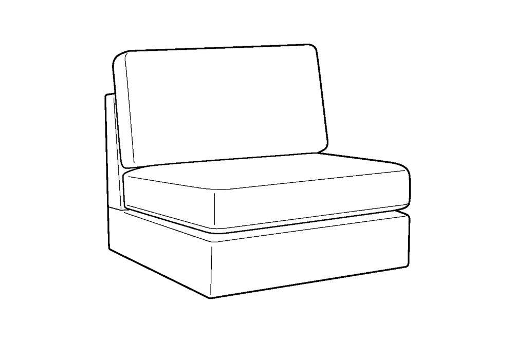 Custom Luonto Flex Armless Sleeper with Nest Function