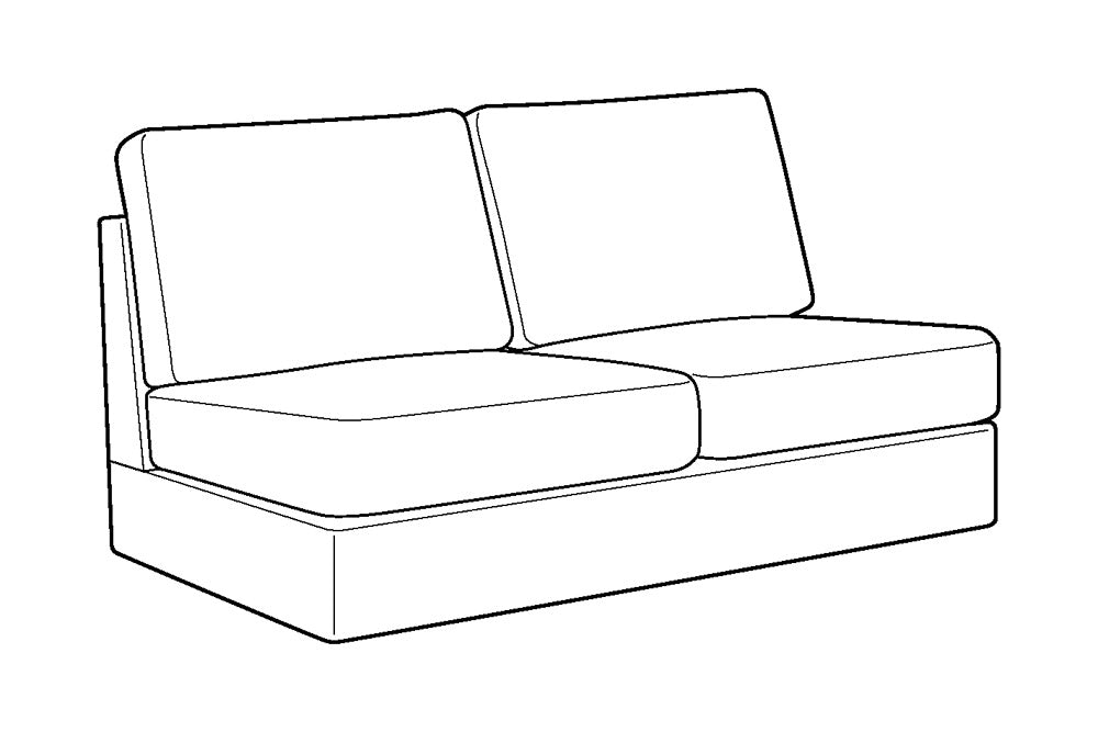 Custom Luonto Flex Armless Sleeper with Nest Function