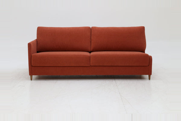 Sleeper: Flex Armless Sleeper · Size: King · Fabric: Rodeo 310 · Leg: Walnut