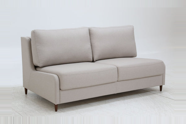 Sleeper: Flex Armless Sleeper · Size: Queen · Fabric: Barcelona 10 · Leg: Walnut