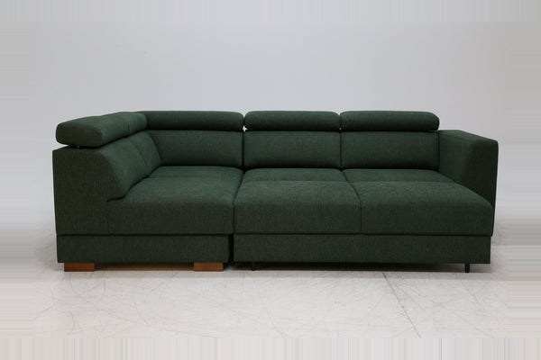 Sleeper: Halti · Size: Full XL LHF Chaise · Fabric: Gemma 39 · Leg: Walnut