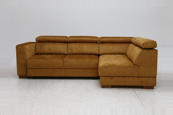 Sleeper: Halti · Size: Full XL RHF Chaise · Fabric: Glamour 09 · Leg: Walnut