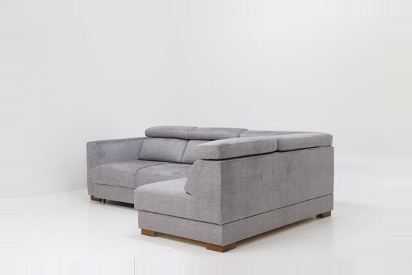 Sleeper: Halti · Size: Full XL RHF Chaise · Fabric: Glamour 14 · Leg: Walnut
