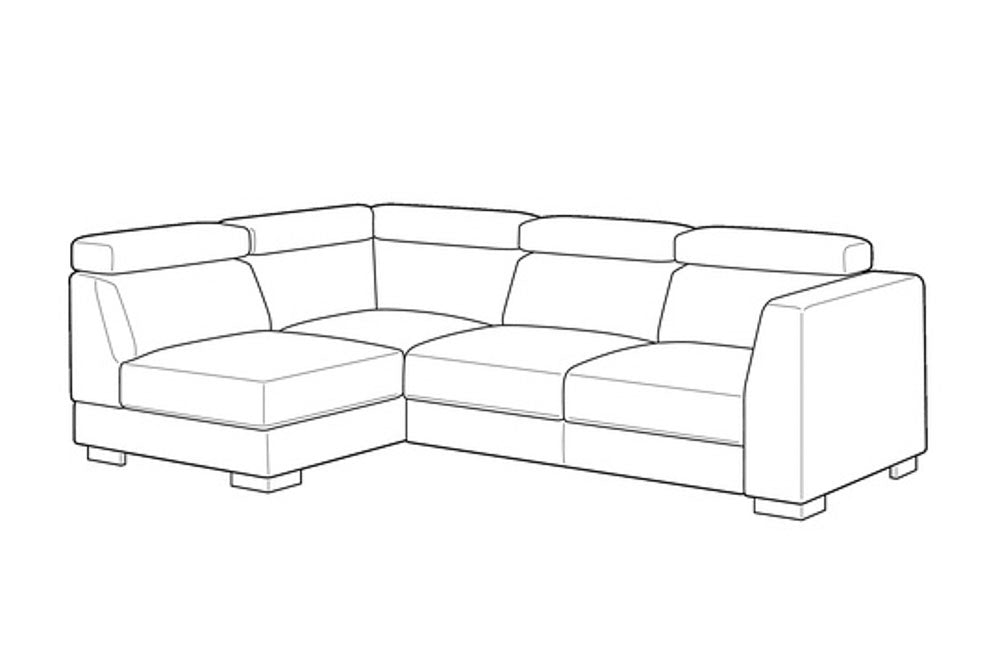 Custom Luonto Halti Sectional Sleeper with Move Function
