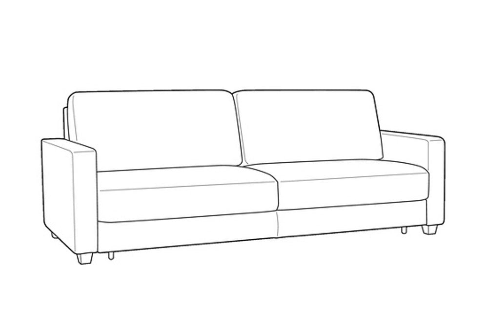 Custom Luonto Hampton Sleeper Sofa with Hybrid Function