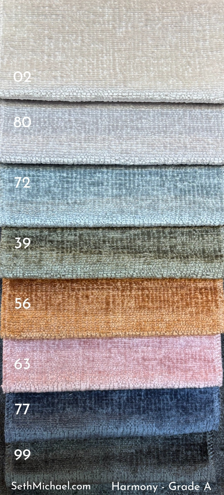 Luonto Harmony swatch board
