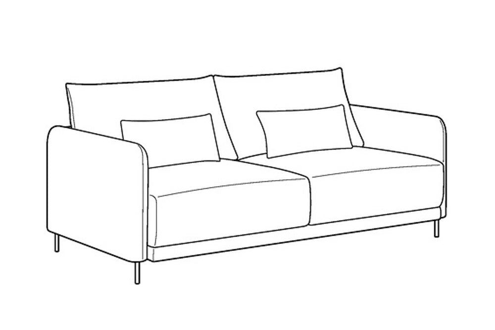 Custom Luonto Haven Sleeper Sofa with Hybrid Deluxe Function