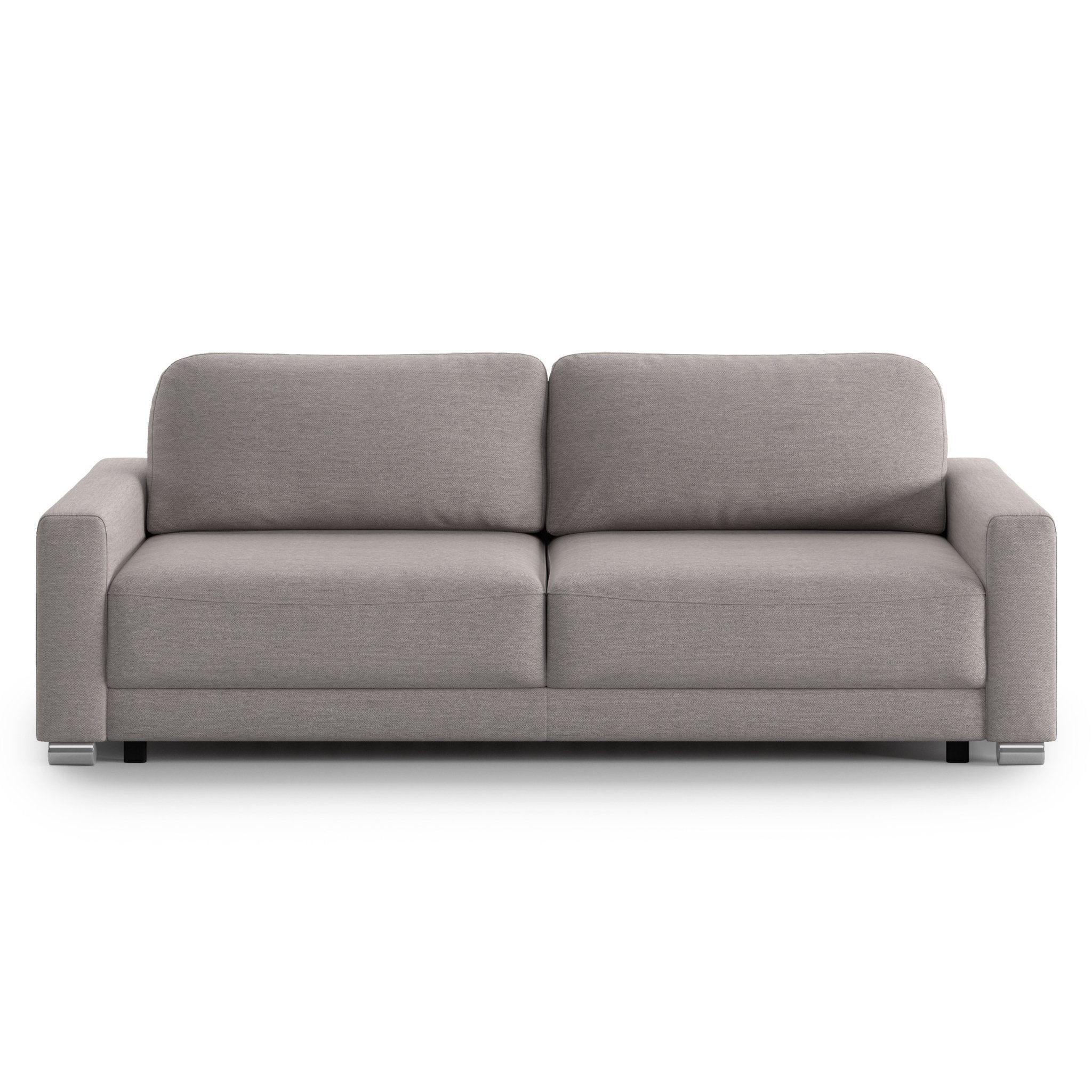 Luonto Belton King Sofa Bed in Fabric Gemma 86 with Metal Feet and Level Mechanism Front Closed View