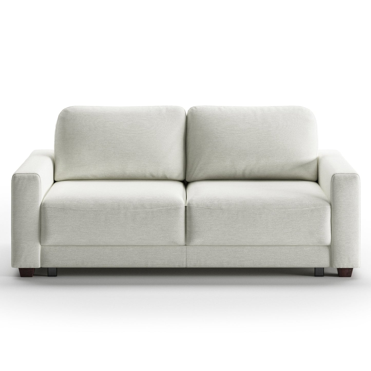  Luonto Belton Queen Sofa Bed in Fabric Gemma 01 with Wooden Feet and Level Mechanism Front Closed View 